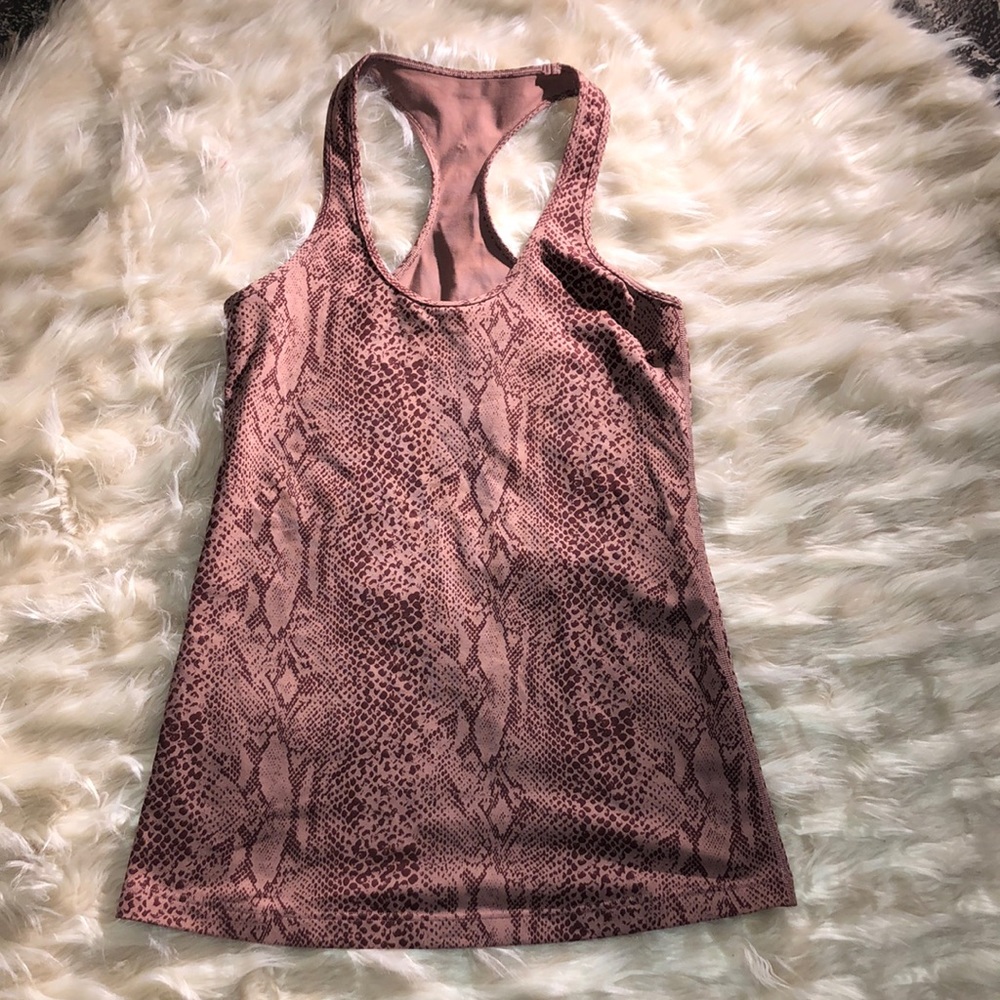 Lululemon Snakeskin Racerback Top large - Picture 2 of 6